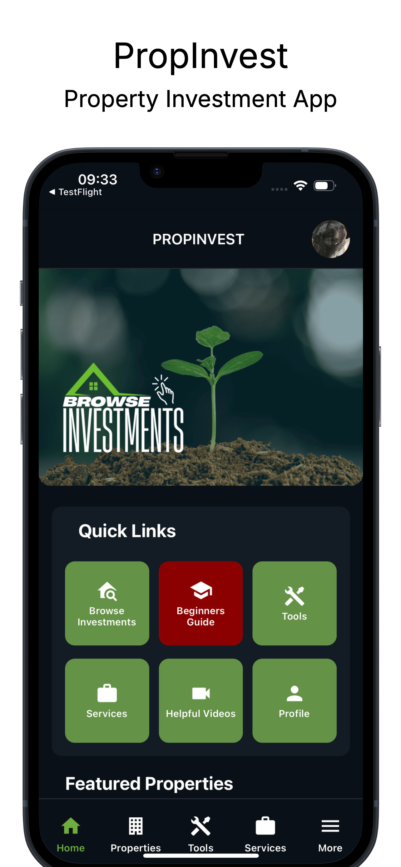 PropInvest App Screenshot